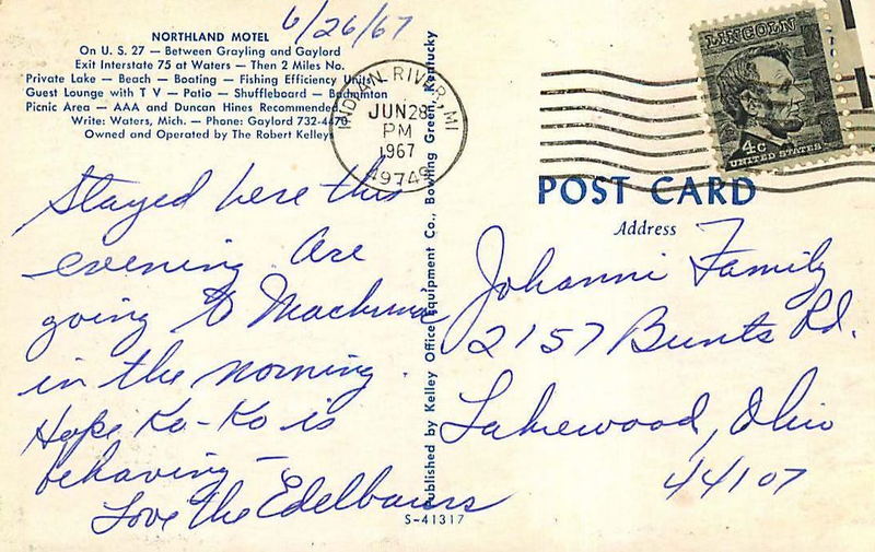 Alpine Country Inn (Northland Motel) - Old Postcard (newer photo)